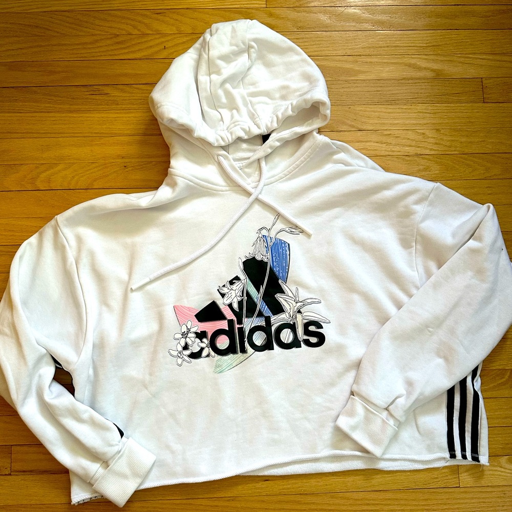 Adidas Cropped Hoodie
